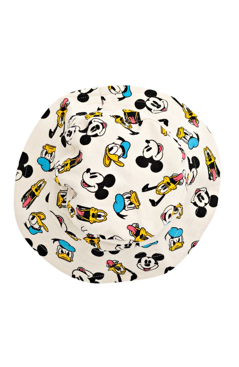 Disney Mickey Mouse 2-Piece Romper and Bucket Hat Set, Alternate, color, Mickey Friends Mint