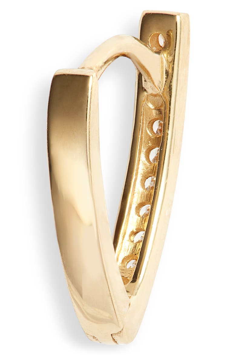 Kiera Diamond Bar Hoop Earrings (Nordstrom Exclusive), Alternate, color, DIAMOND/ YELLOW GOLD