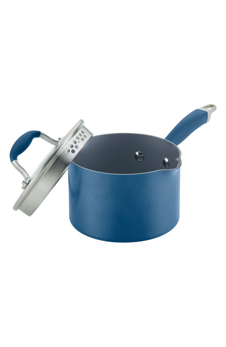 ANOLON 2-Quart Straining Saucepan, Alternate, color, 