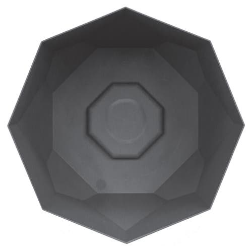 Bloem 10 Inch Tuxton Hexagon Planter, Charcoal In Gray
