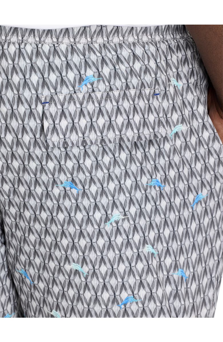 Tommy Bahama Big & Tall Naples Tile Pool Swim Trunks, Alternate, color, Summer Grey