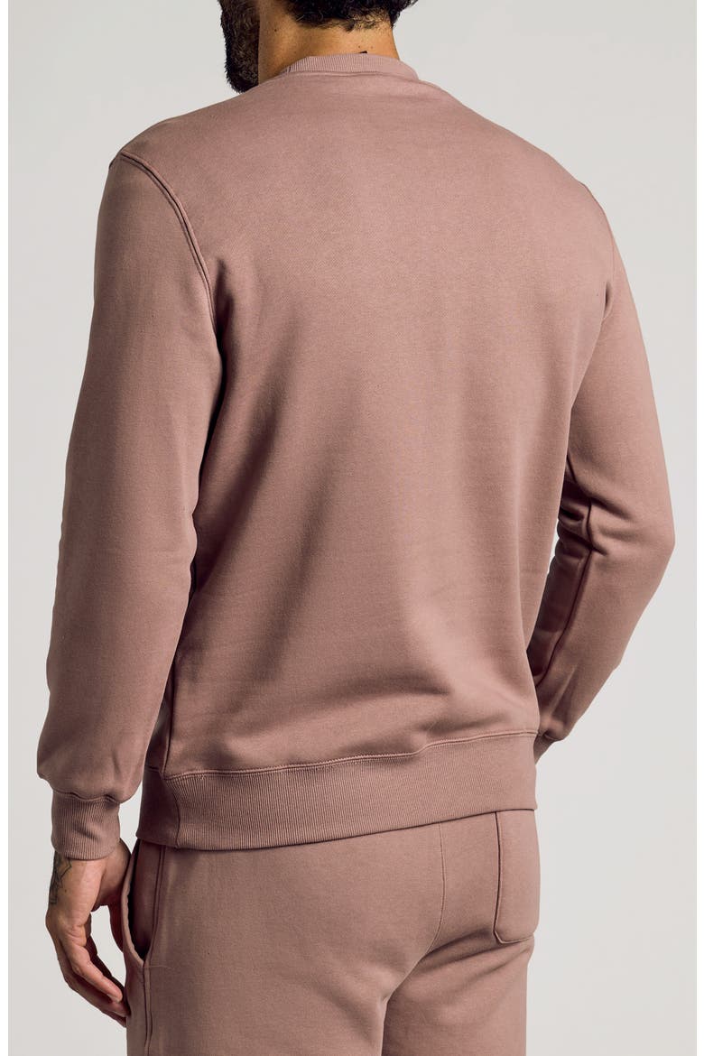 Fleece Crewneck Sweatshirt, Alternate, color, SLATE MAUVE