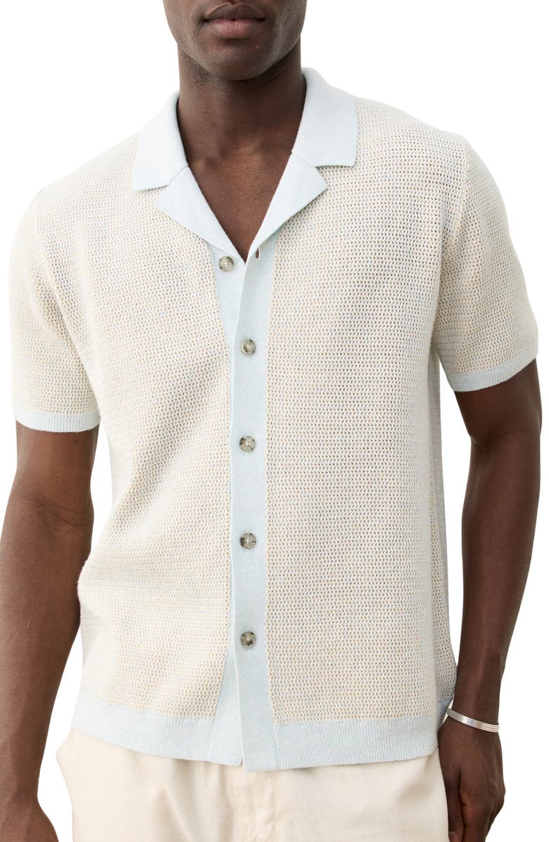 Marine Layer Asher Camp Shirt Sweater, Main, color, 