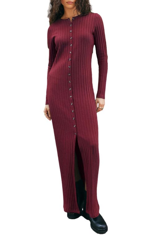 Next Long Sleeve Knit Dress In Red