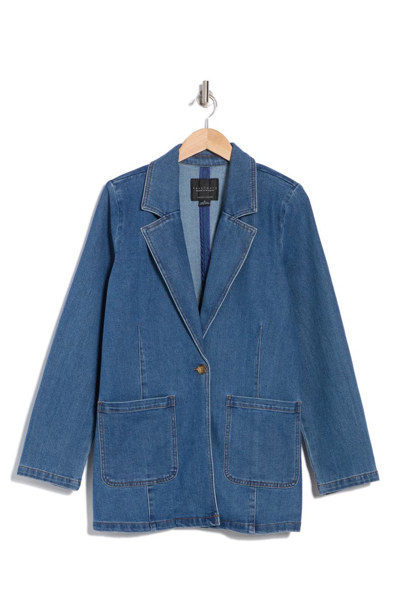 Sanctuary Denim Blazer Jacket, Alternate, color, Brightside