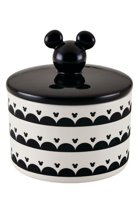 Mickey Head Ceramic Jar