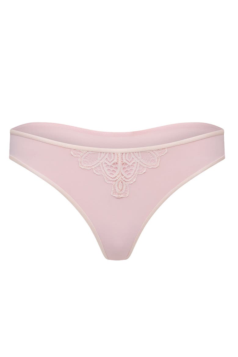 Dara Thong Panties, Alternate, color, Light pink