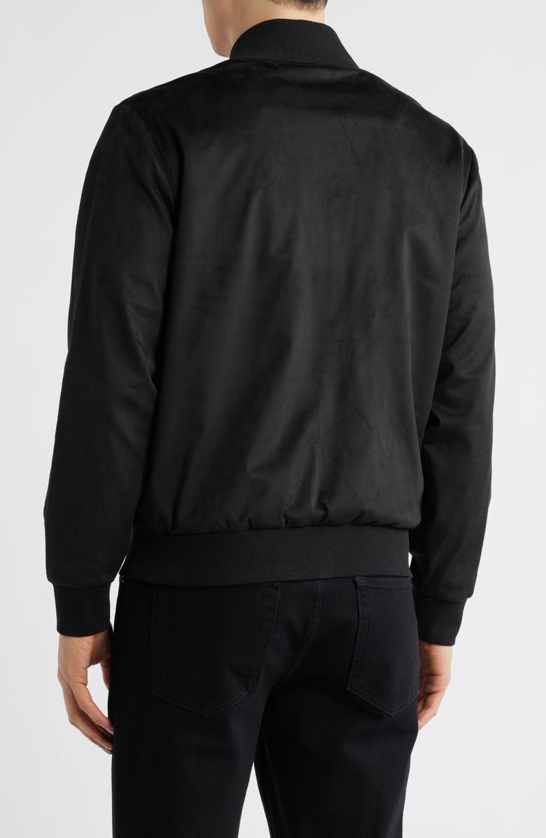 Robert Barakett Renoir Blade Collar Faux Suede Jacket, Alternate, color, Black