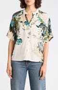 T Tahari Split Neck Shirt