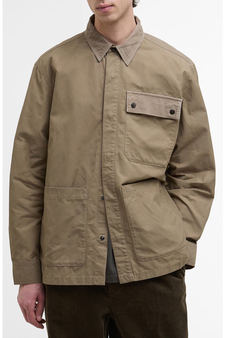 Silverbay Oversized Waxed Twill Overshirt, Main, color, BRITISH KHAKI