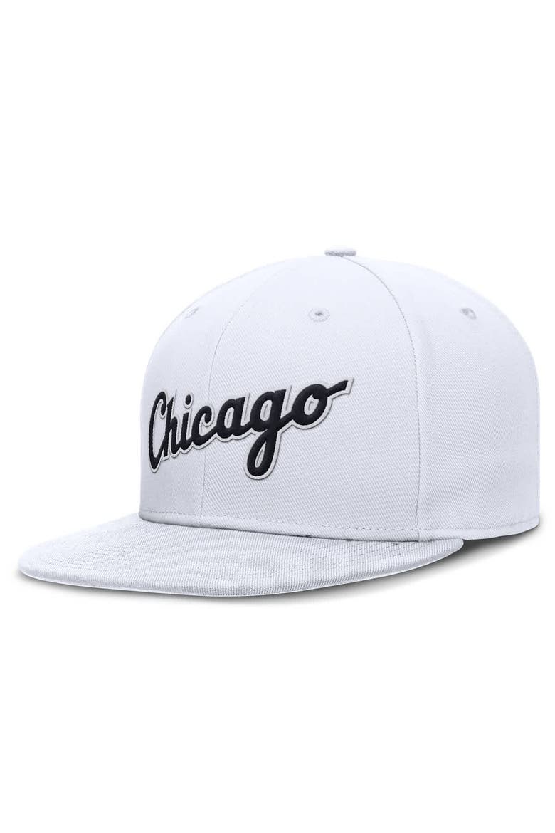 Men's Nike White Chicago White Sox True Performance Fitted Hat, Main, color, White