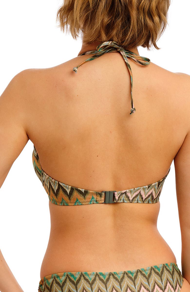 Freya Arizona Wave Underwire Halter Bikini Top, Alternate, color, Vista