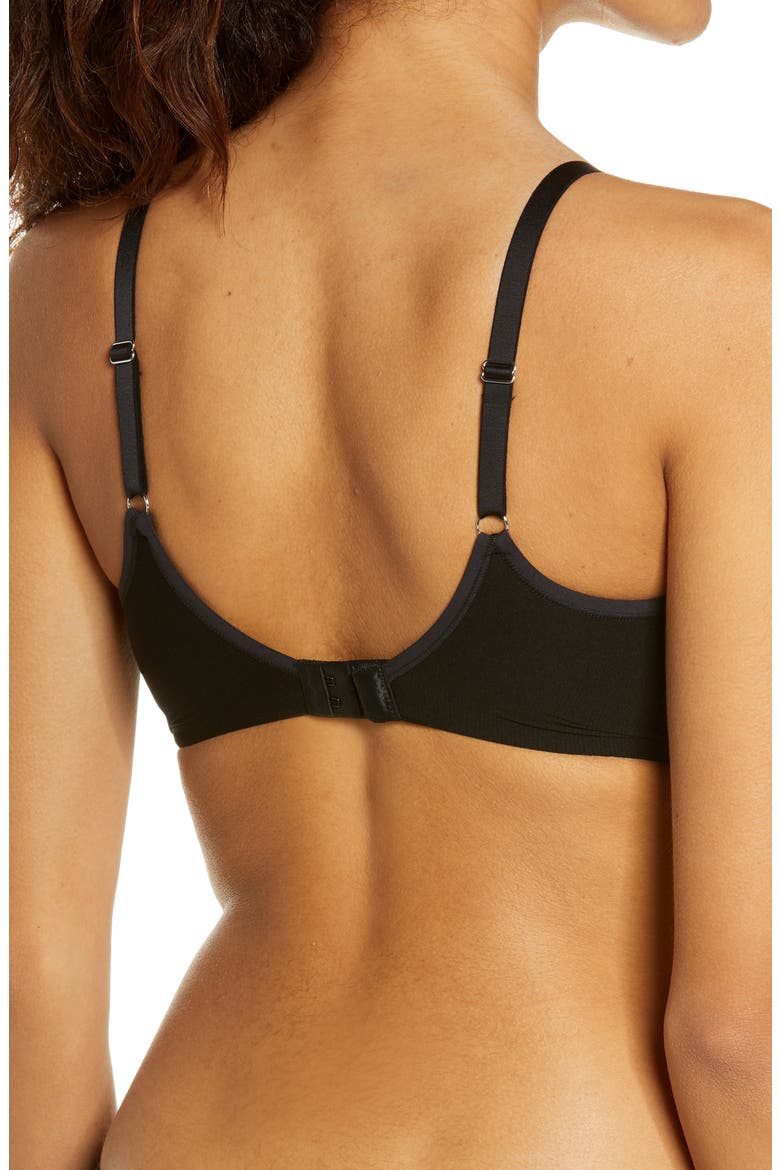 Mesh Beautifull Wireless Bra, Alternate, color, BLACK
