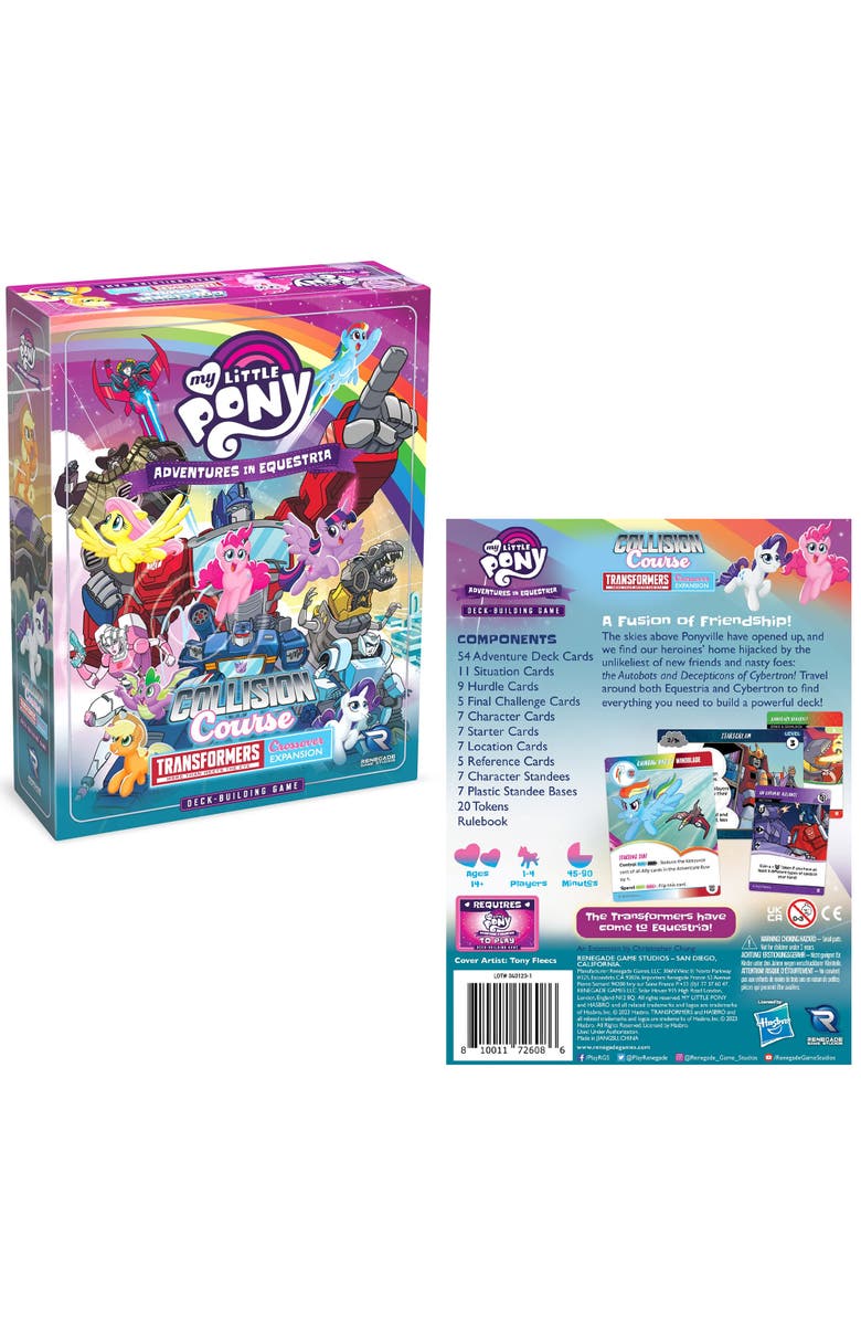 Renegade Game Studios My Little Pony DBG Collision Course A Transformers Crossover Expansion 14+, Alternate, color,