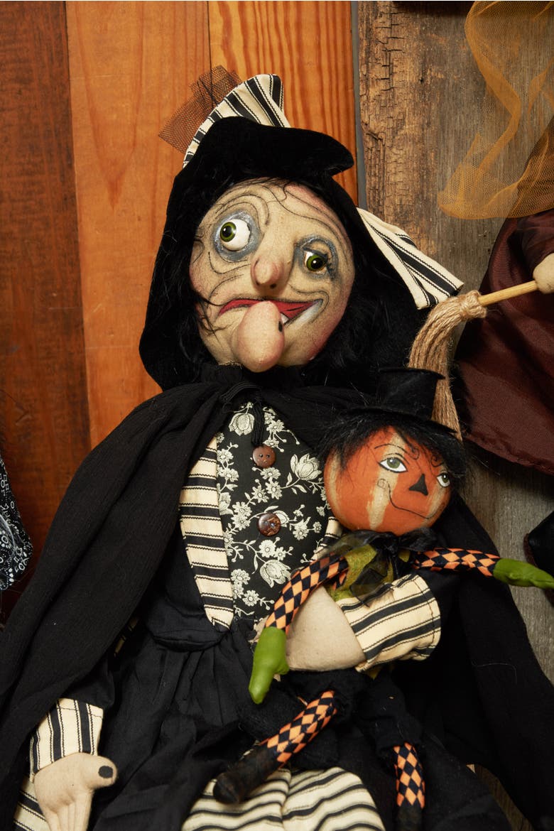Phoebe Halloween Joe Spencer Gathered Traditions Figurine, Alternate, color, Black