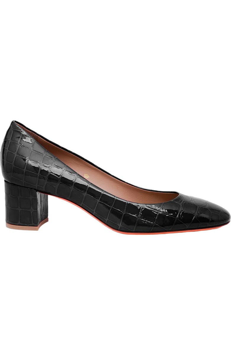 Santoni Women's leather low-heel pump, Main, color,