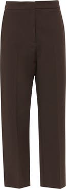 Gizia Carrot-Fit Trousers with Zipper and Logo Detail