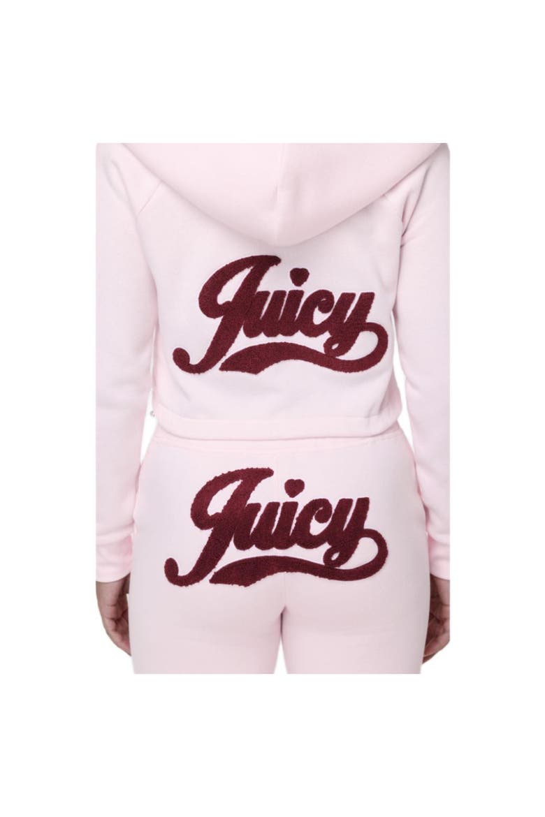 Cropped Bubble Fleece Hoodie, Alternate, color, SOFT GLOW