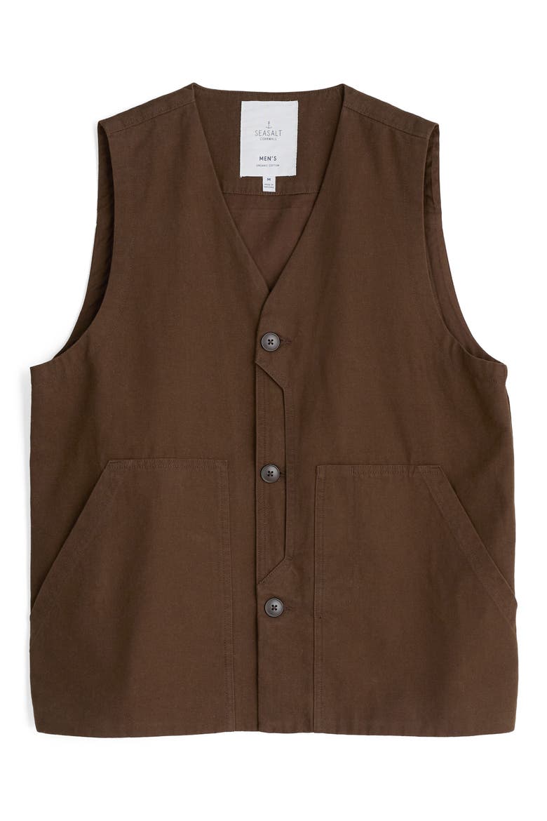 Metern Organic Cotton Vest, Alternate, color, PEPPER