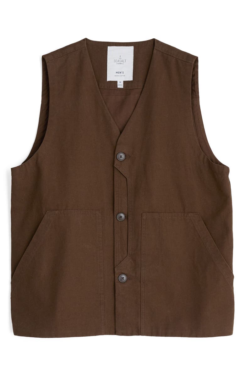 Seasalt Cornwall Metern Organic Cotton Vest, Alternate, color, Pepper