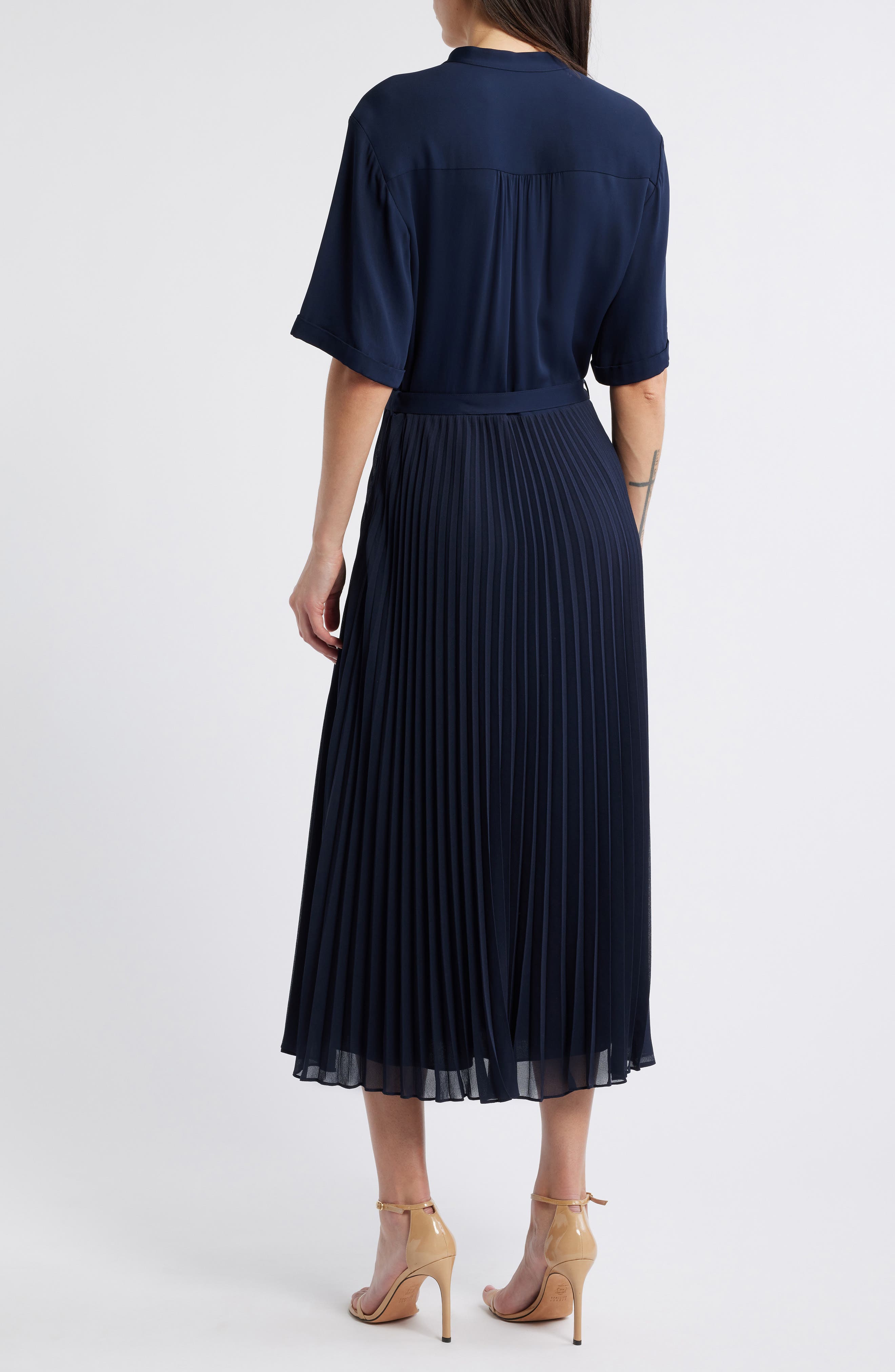 Docelina Belted Midi Dress - image 2