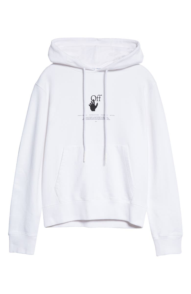 Off-White Graffiti Logo Graphic Hoodie, Alternate, color, 