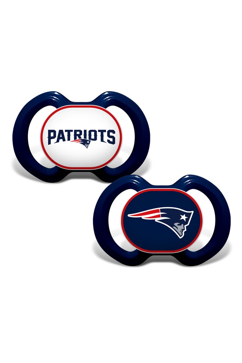 New England Patriots Pacifier 2-Pack, Main, color, Multicolor