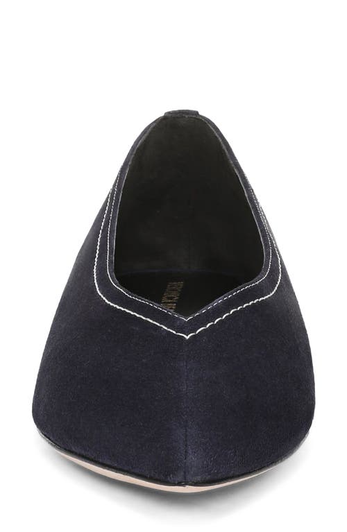 Veronica Beard Bancroft Pointed Toe Flat In Blue