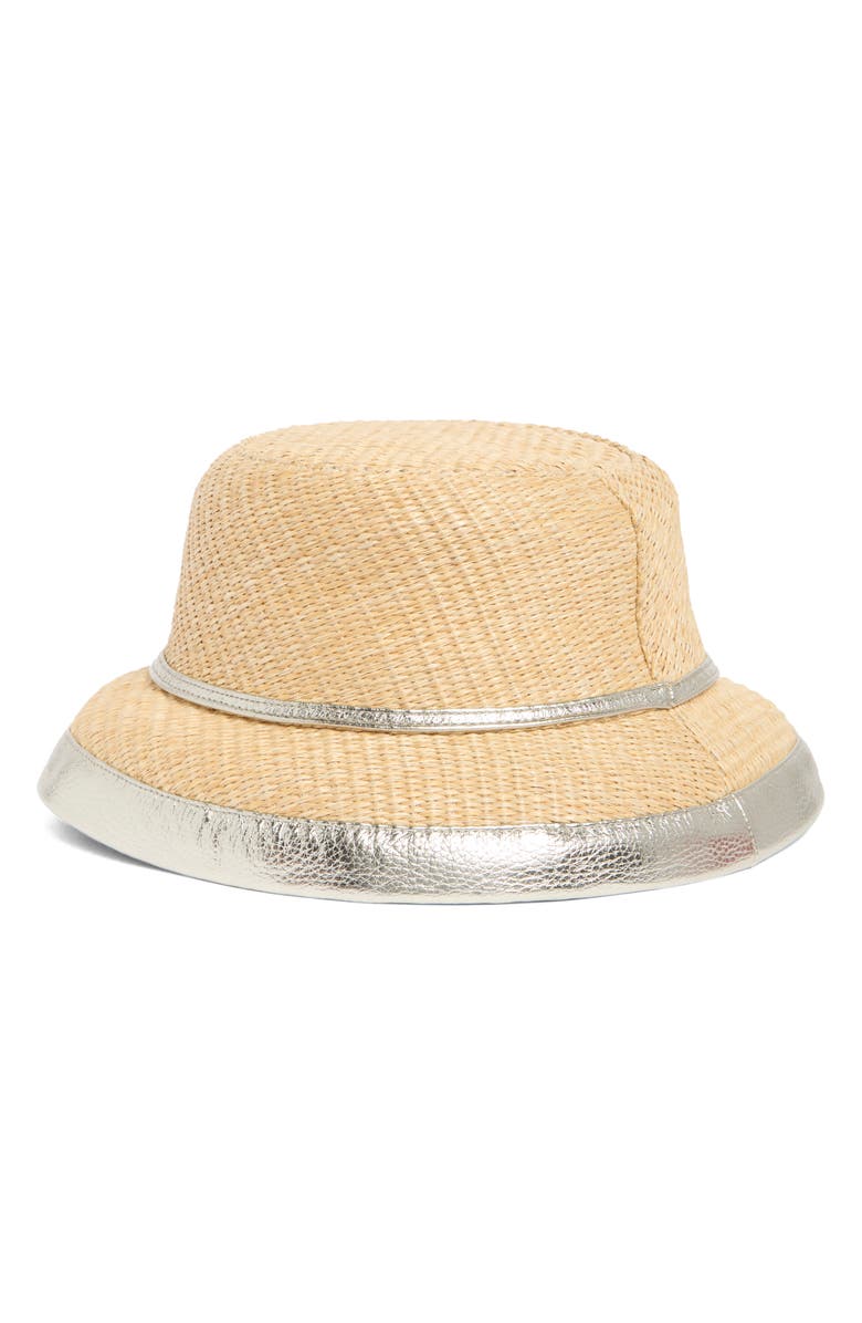 Kurt Geiger London Raffia Bucket Hat, Alternate, color,