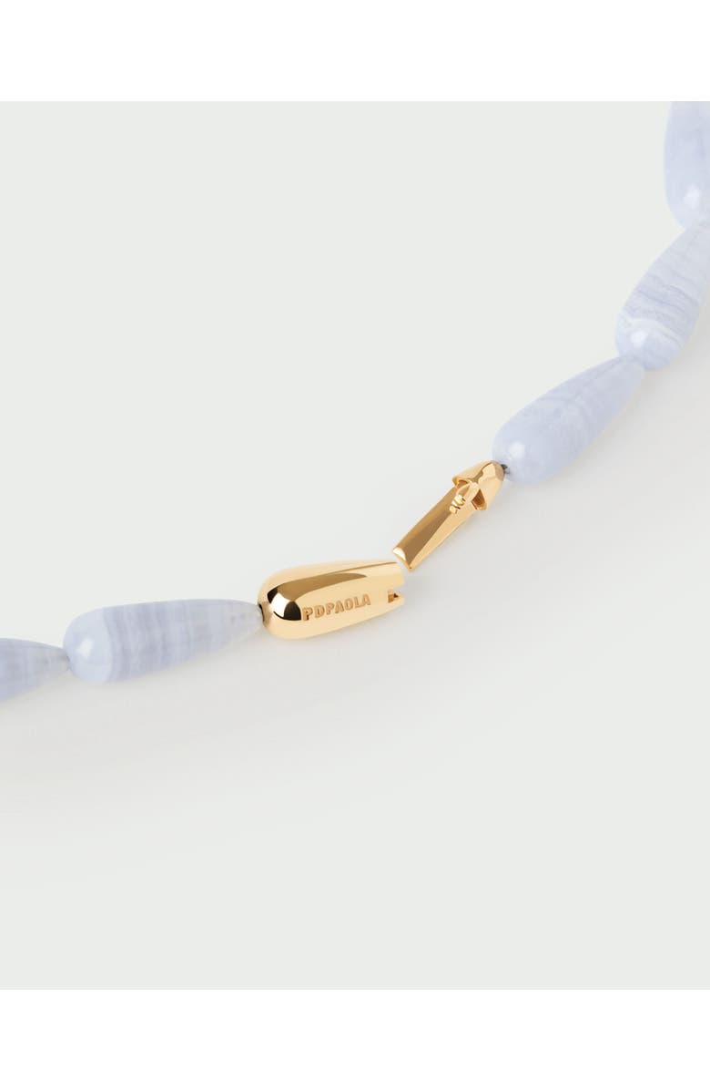PDPAOLA Blue agate Drop necklace, Alternate, color, Blue Agate