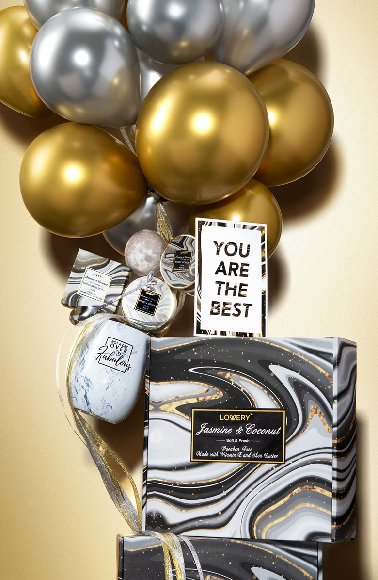 Lovery Spa Gift Box with Wine Tumbler, Alternate, color, 