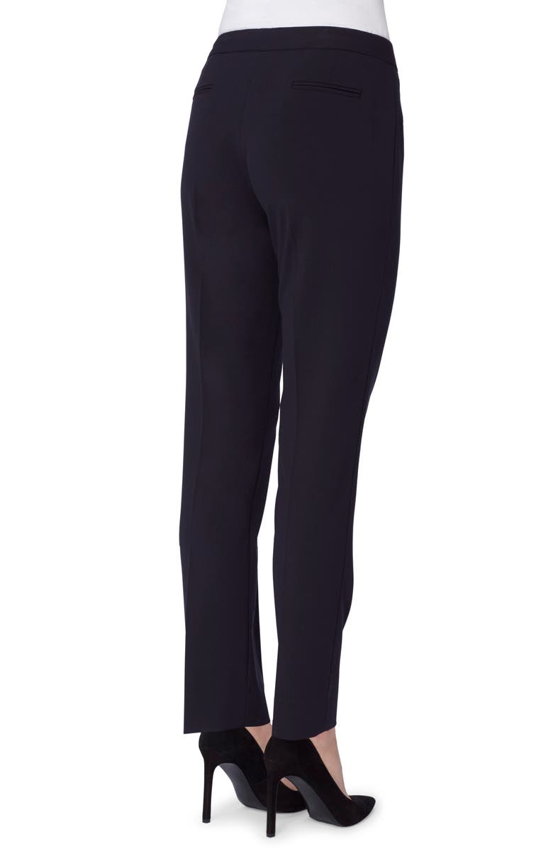 Tahari Stretch Crepe Straight Leg Pants, Alternate, color, 