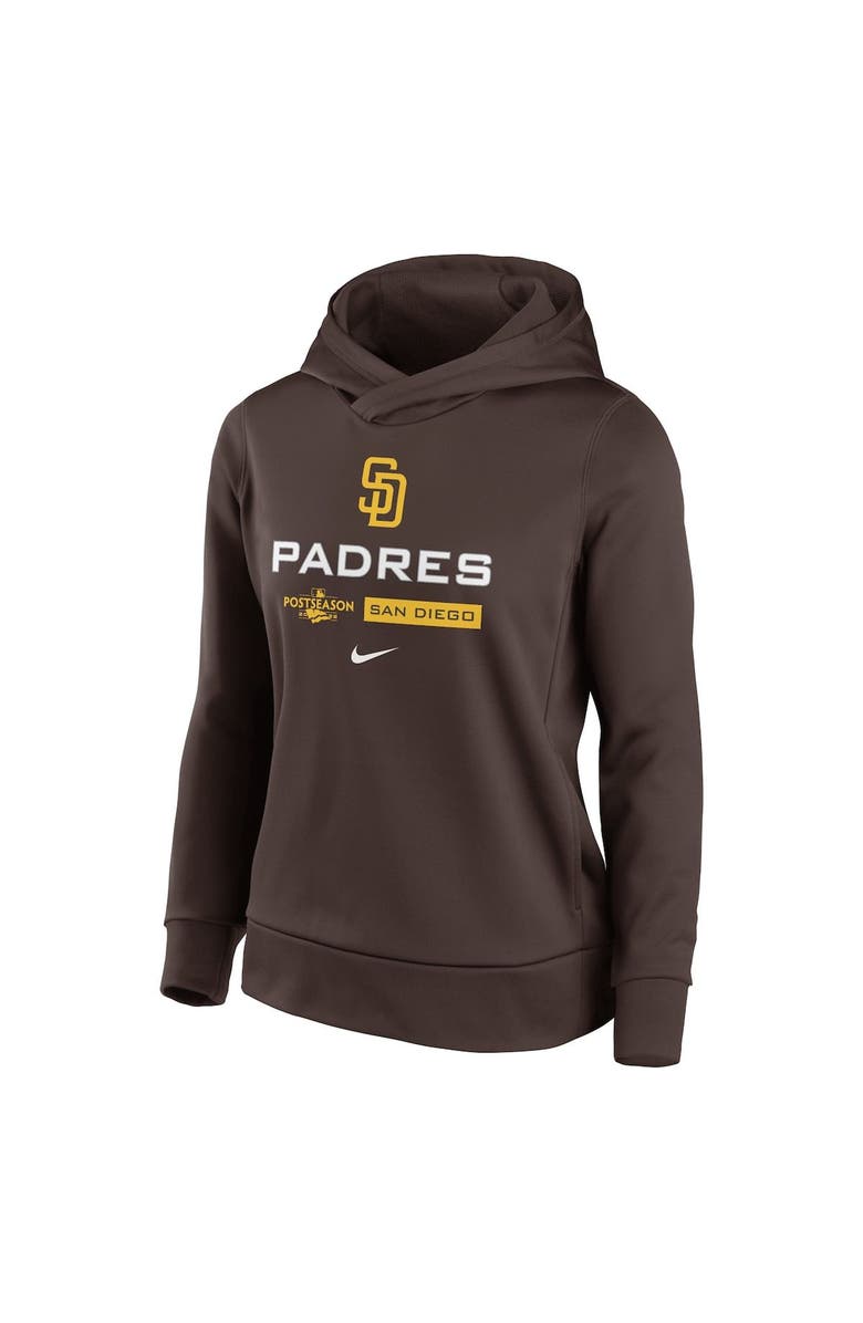 Nike Women's Nike Brown San Diego Padres 2022 Postseason Authentic Collection Dugout Pullover Hoodie, Alternate, color,