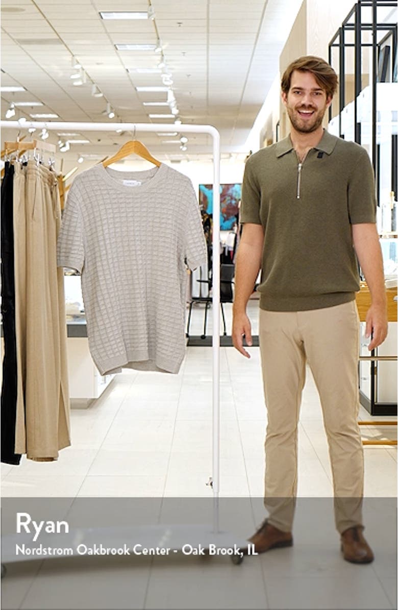 Textured Short Sleeve Sweater, sales video thumbnail