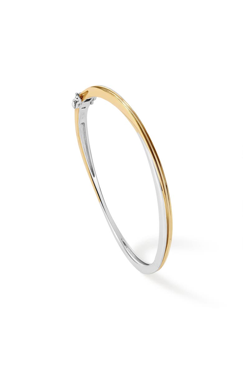 Aurora Weave Mixed Metal Bangle, Alternate, color, Gold