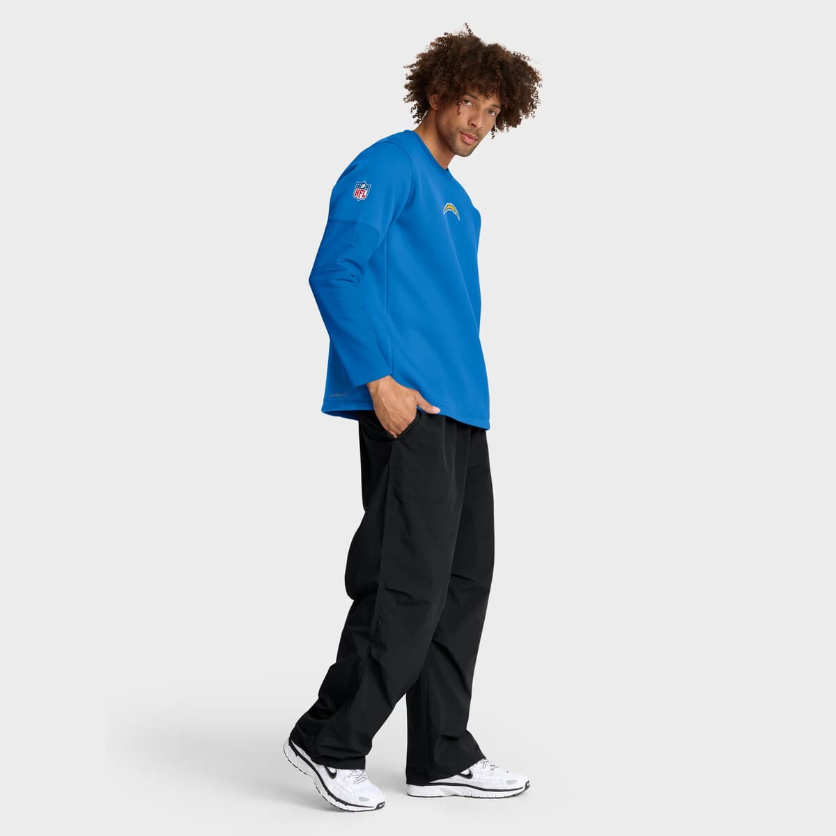 Nike Men's Nike Powder Blue Los Angeles Chargers Sideline Coach Therma ...
