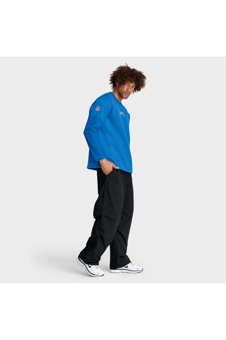 Men's Nike Powder Blue Los Angeles Chargers Sideline Coach Therma-FIT Long Sleeve T-Shirt, Alternate, color, Powder Blue