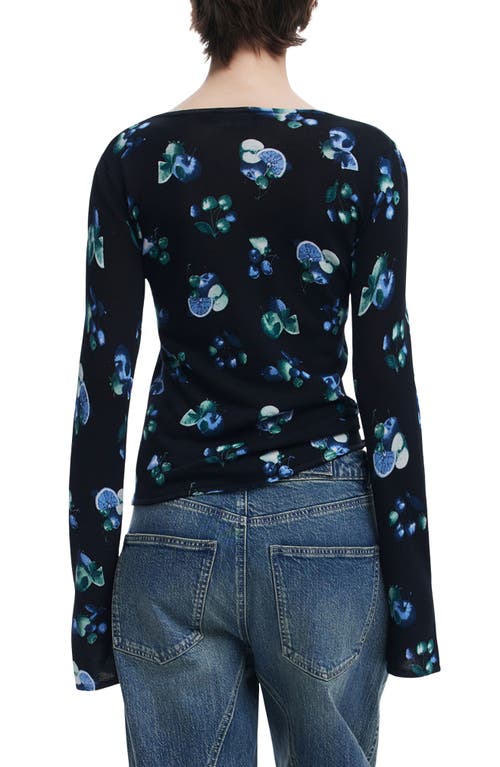 Desigual Print Rib Top