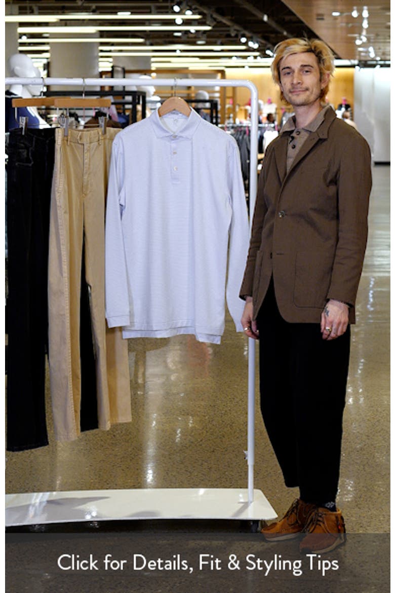 Highlands Pinstripe Long Sleeve Performance Polo video