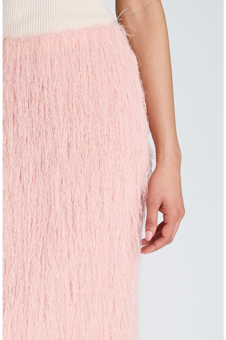 Feather Midi Skirt, Alternate, color, PINK VAPOR