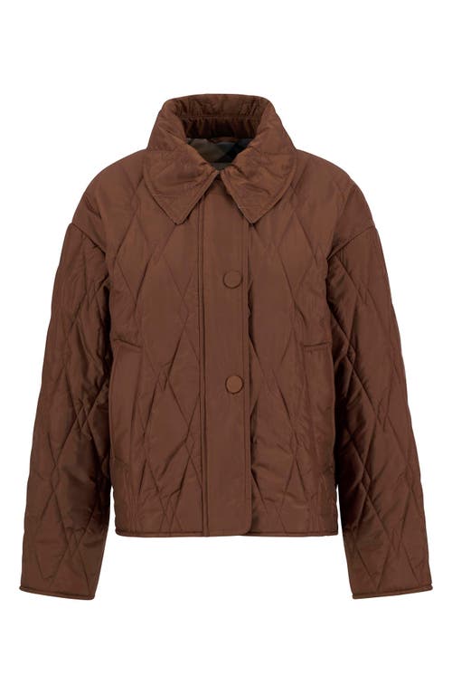 Barbour Bernadette Quilted Barn Jacket In Brown