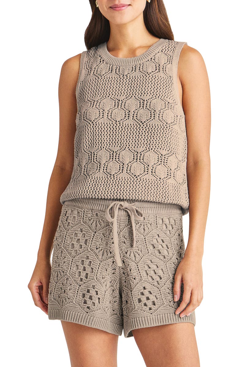 Splendid Celine Open Stitch Sleeveless Sweater, Main, color, 