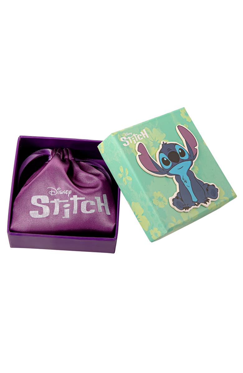 Disney Silver Plated Stitch Stud Earrings, Alternate, color, Silver