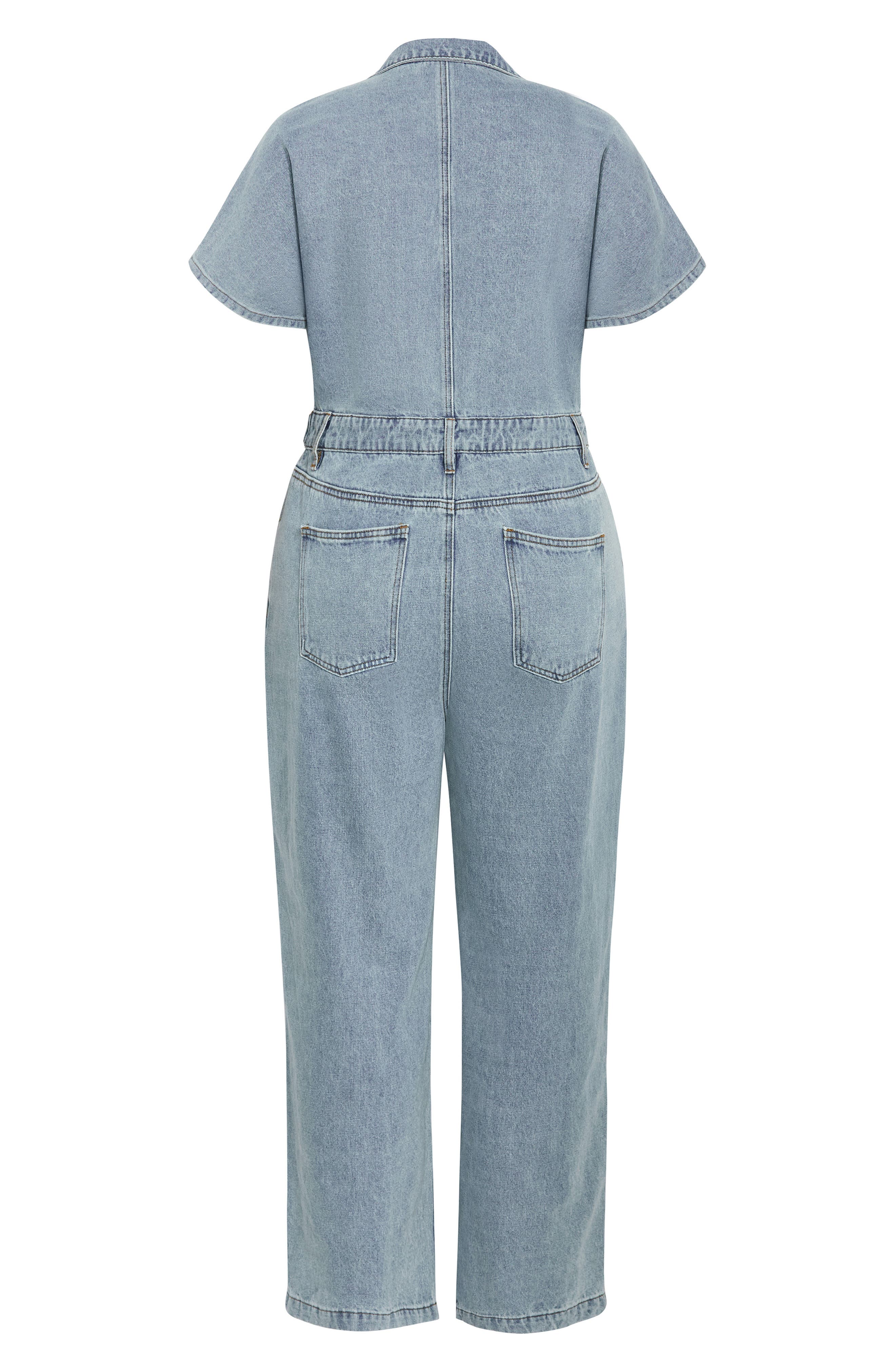 City Chic Karsyn Denim Boiler Suit (Women) | Nordstromrack