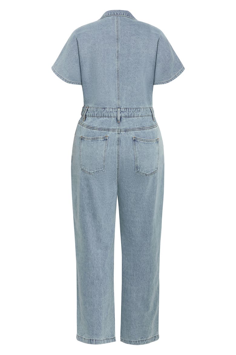 Karsyn Denim Boiler Suit, Alternate, color, LIGHT DENIM