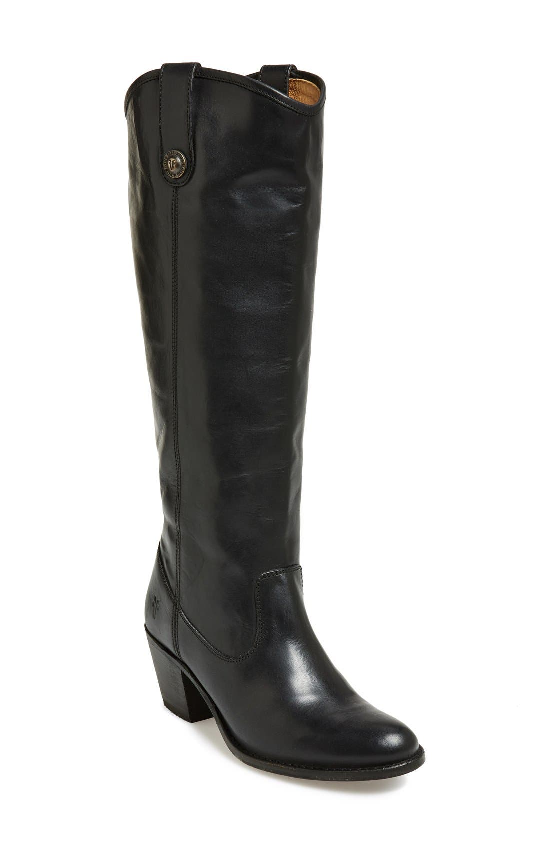 'Jackie Button' Boot, Main, color, BLACK EXTENDED