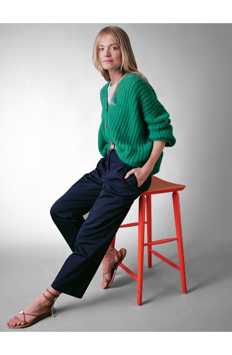 Cape Cove Sirena Alpaca Blend Italian Cardigan, Alternate, color, Emerald Green