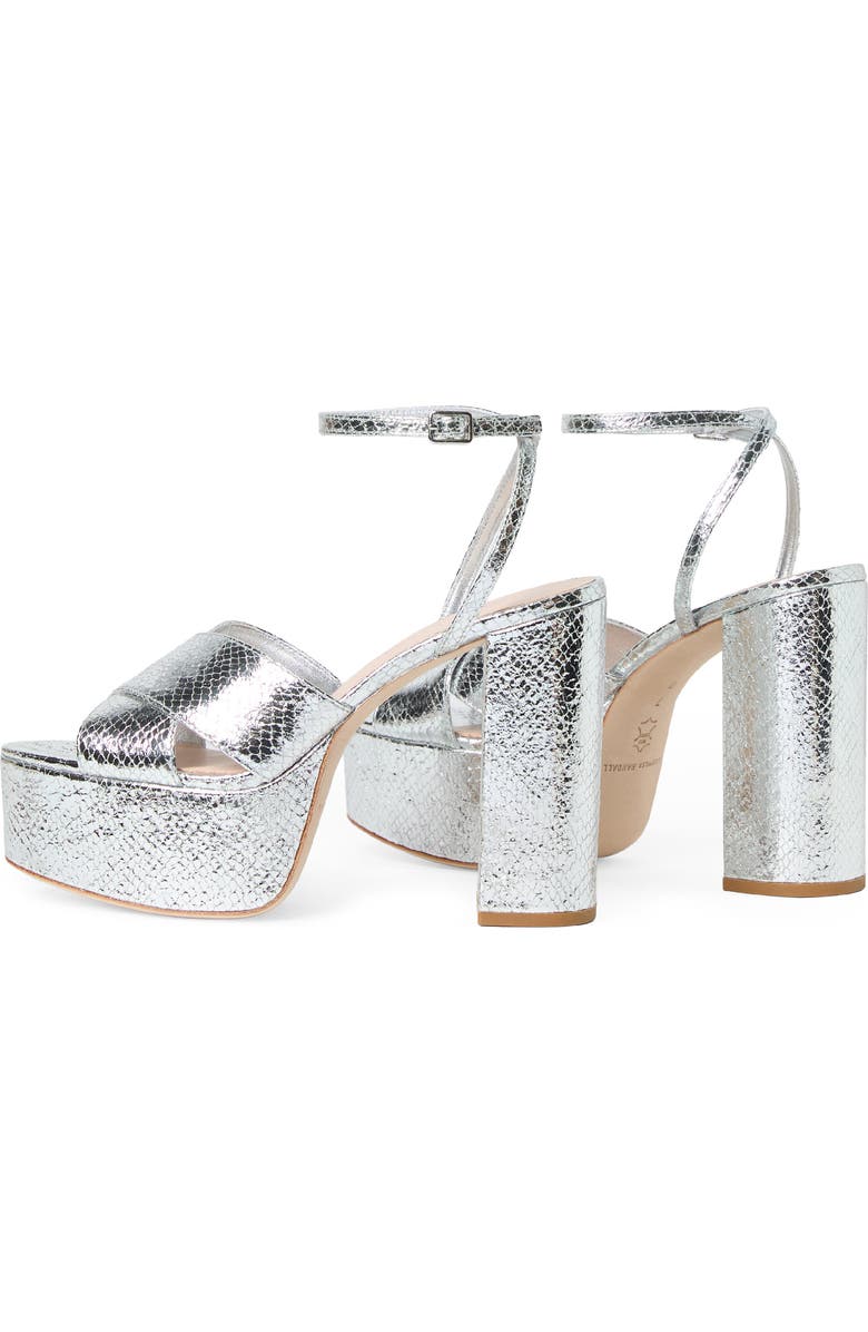 Loeffler Randall Loretta Platform Sandal, Alternate, color, Silver