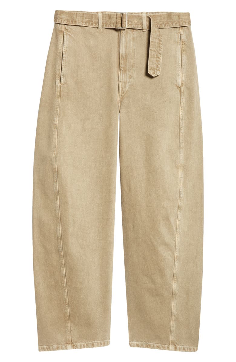 Lemaire Twisted Seam Belted Straight Leg Pants, Alternate, color,