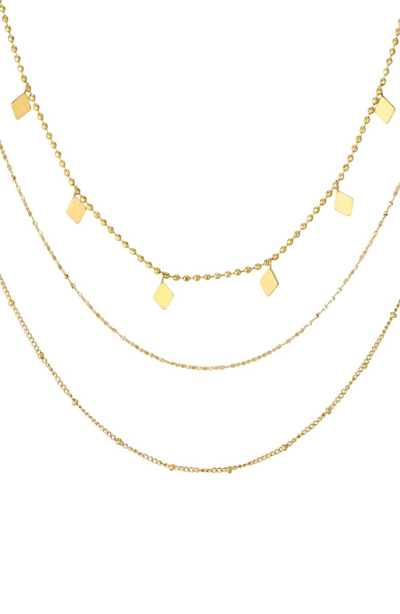 st. Moran Set of 3 Assorted Necklaces, Main, color, Gold